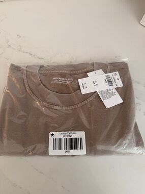 Abercrombie & Fitch Heavyweight 2.0 Tee Light Brown Wash